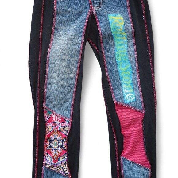 Styles Ever After Unique Handcrafted Patchwork "Rolling Stones" Women's XXS 0-4 - Picture 8 of 12